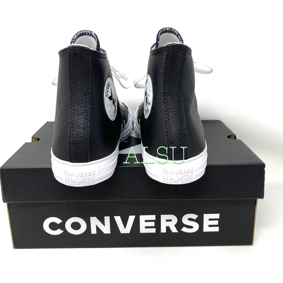 🎄 Christmas Special 🎄 Converse Ctas HI leather Black Men’s Sneakers 166730C - Picture 4 of 7